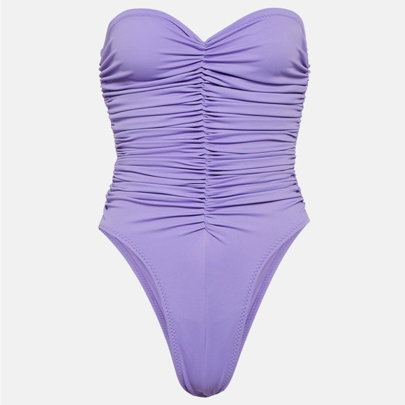 Norma Kamali Slinky Marissa One Piece Size XL in Purple NWT - Picture 4 of 11
